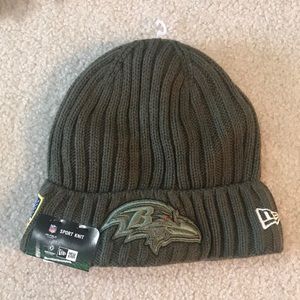 Never Worn Official NFL Ravens Beanie